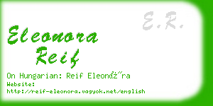 eleonora reif business card